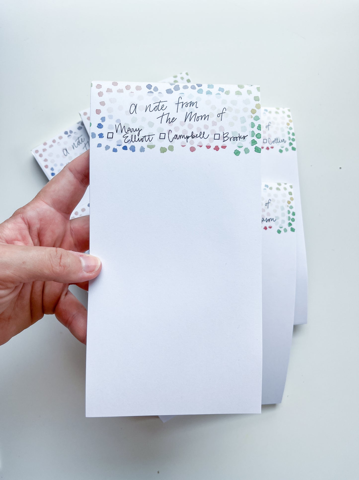 A Note From the Mom of 4x8" Custom Notepad