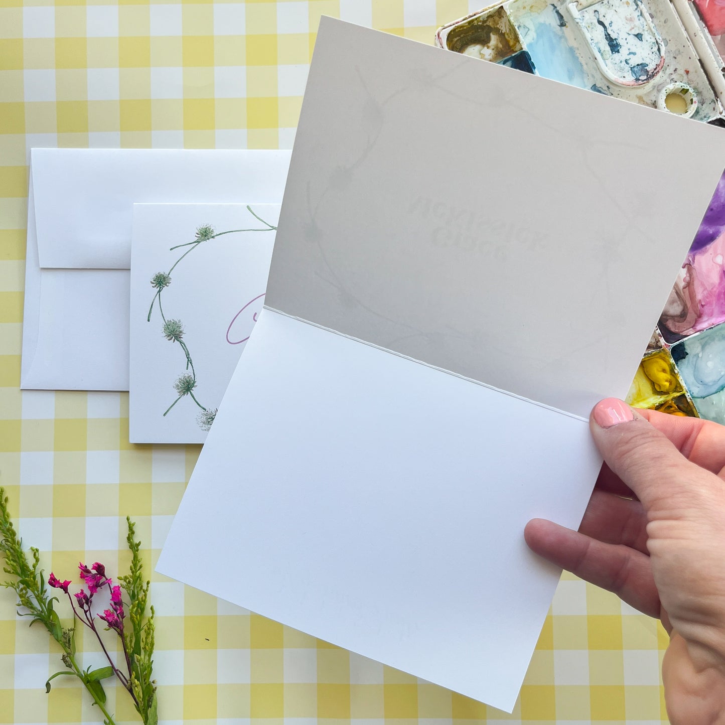 Clover Chain Personalized Note Cards