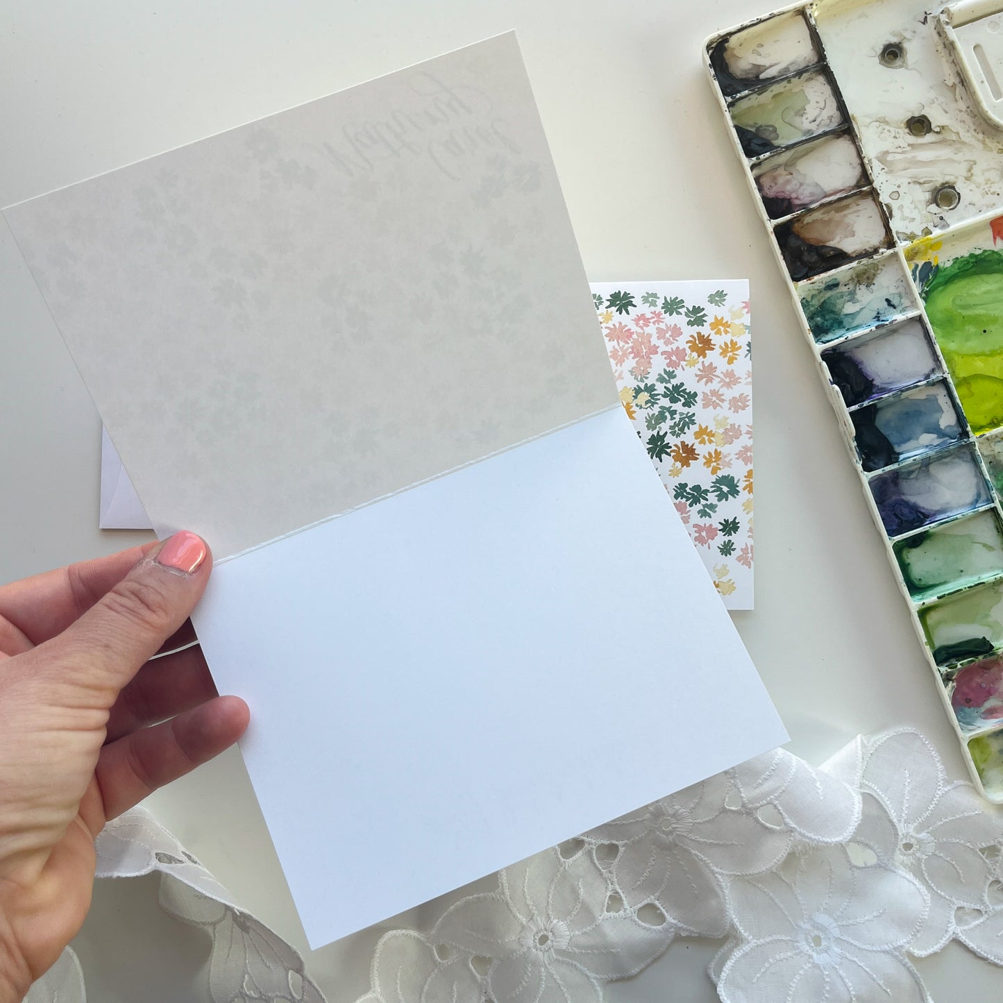 Dreamy Bunches Personalized Note Cards