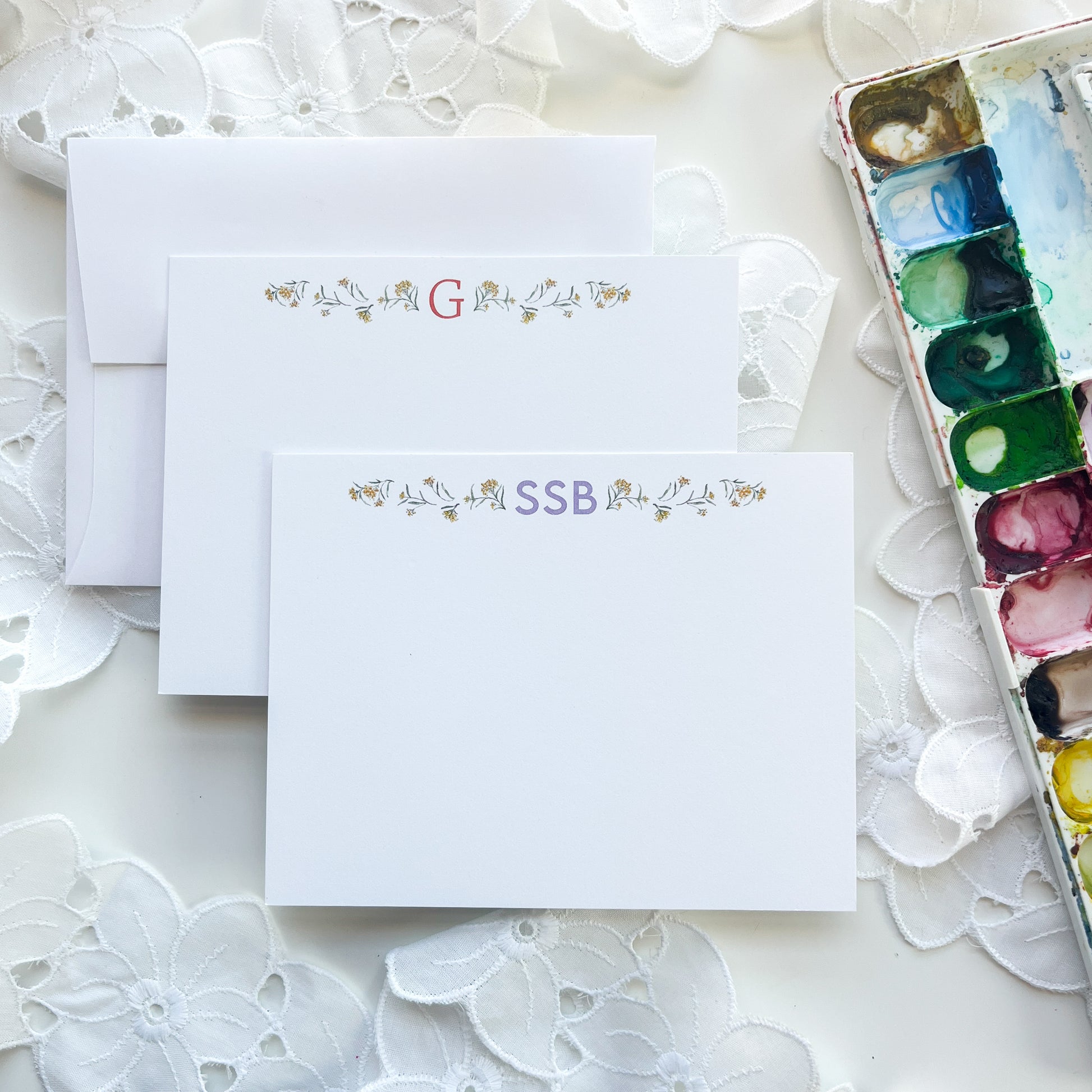 Milkweed Personalized Note Cards