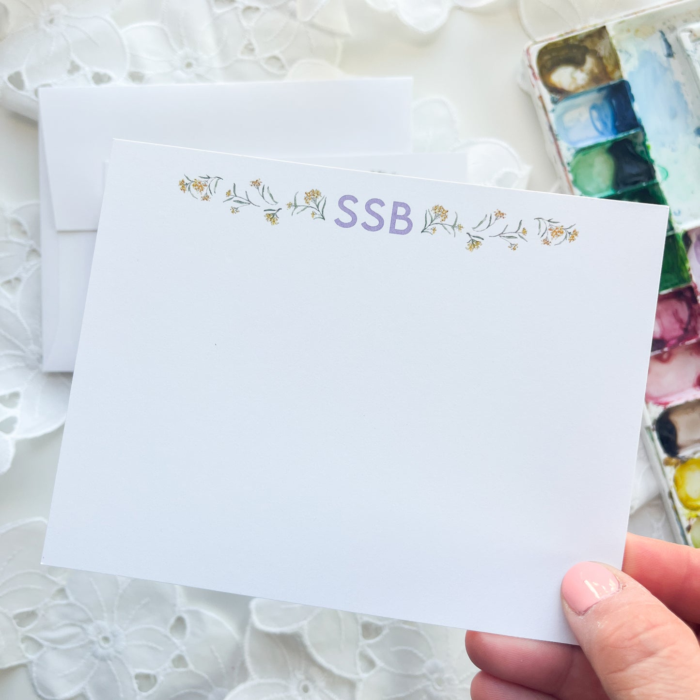 Milkweed Personalized Note Cards