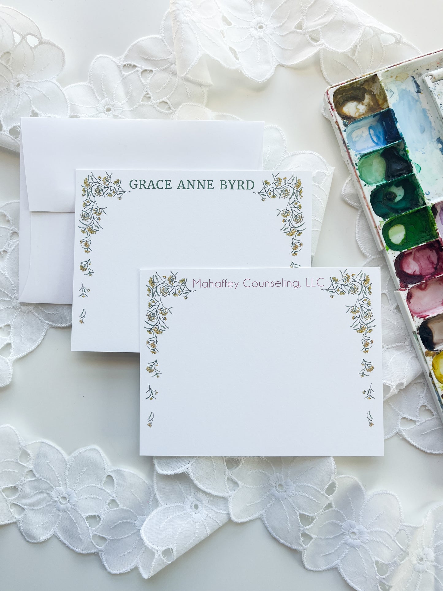 Milkweed Personalized Note Cards