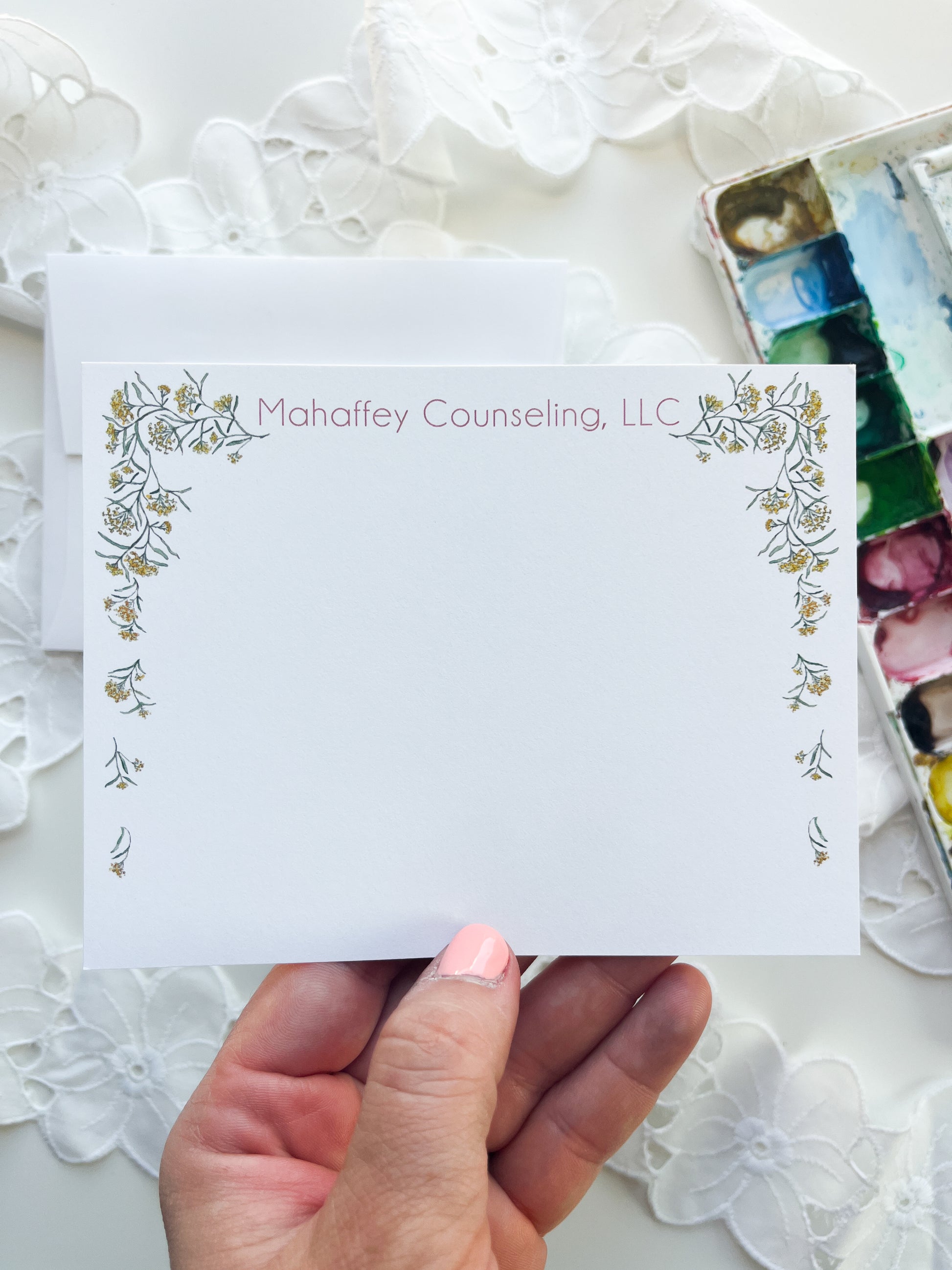 Milkweed Personalized Note Cards