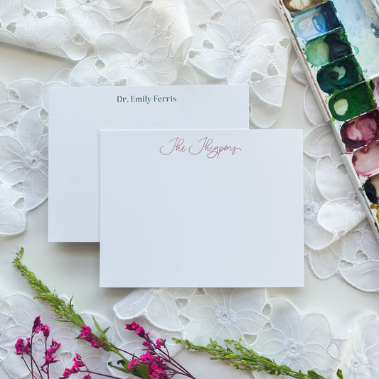 Personalized Flat Note Cards
