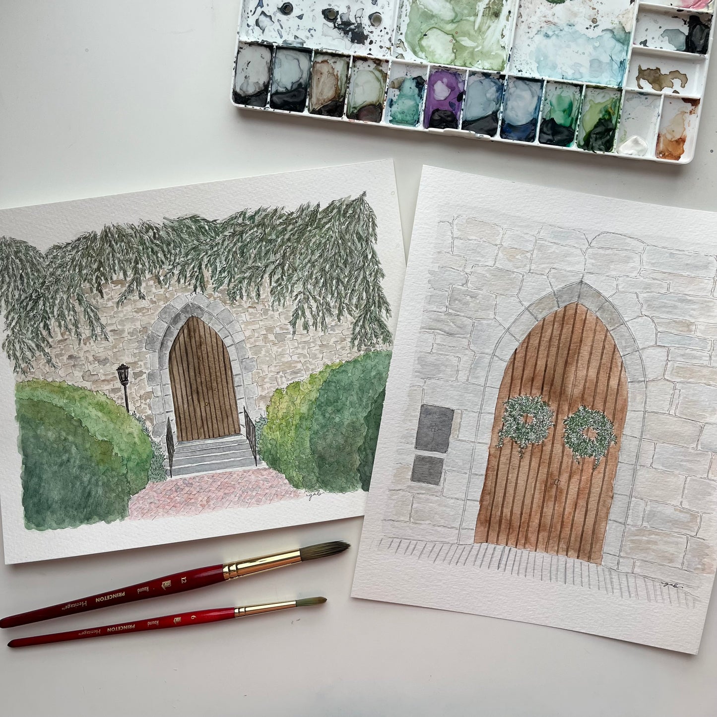 Watercolor Building/Business Painting Commission