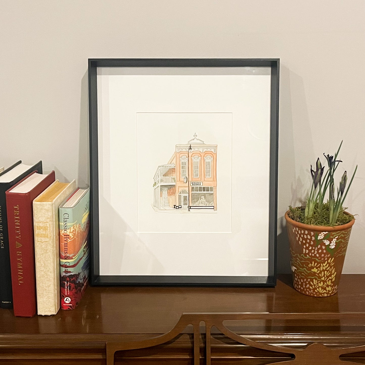 Square Books Oxford Watercolor Print