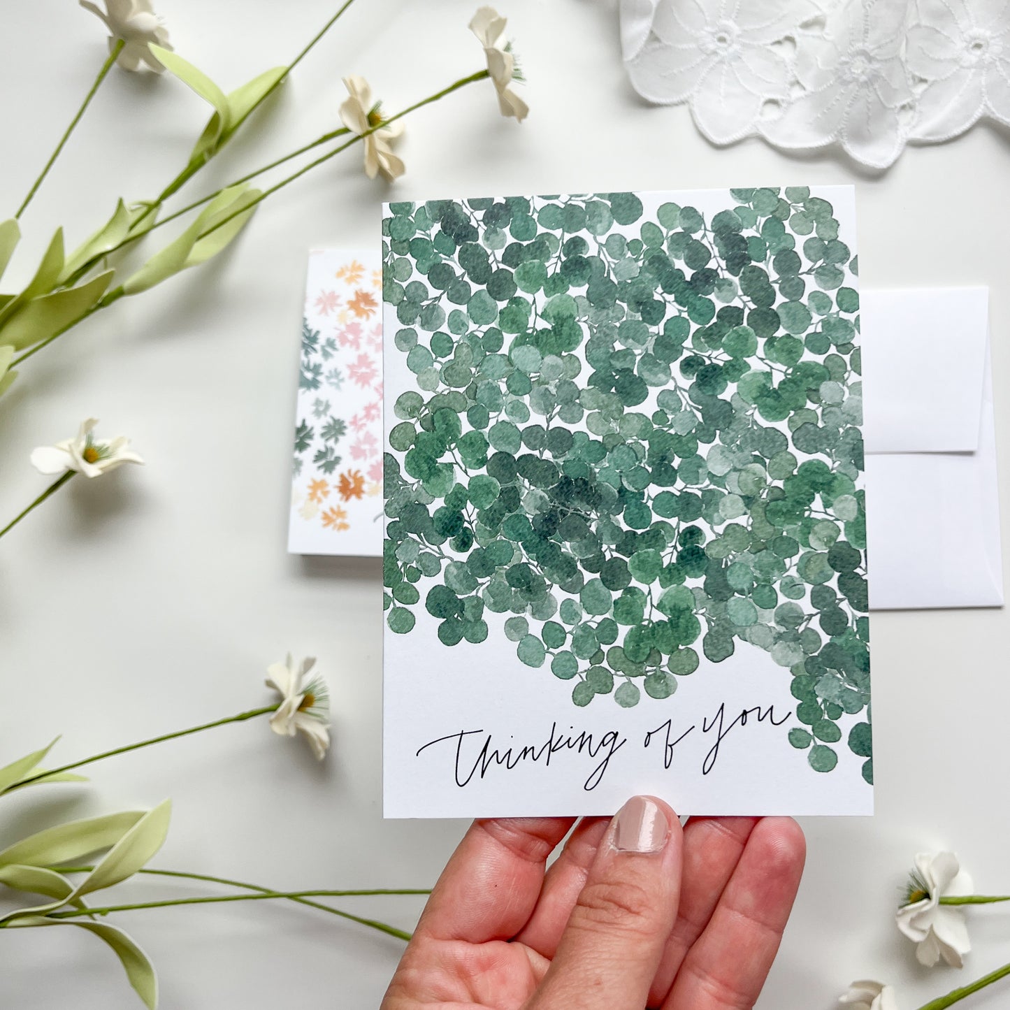 Thinking of You Dreamy and Eucalyptus Bunch Note Cards
