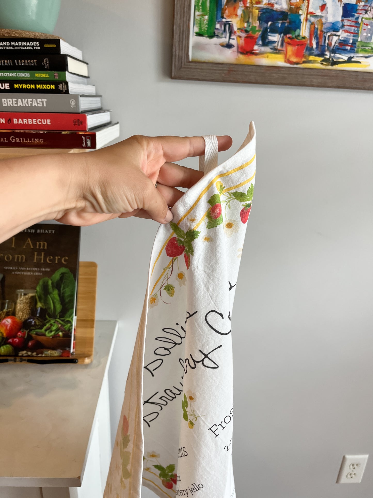 Sallie's Strawberry Cake Tea Towel