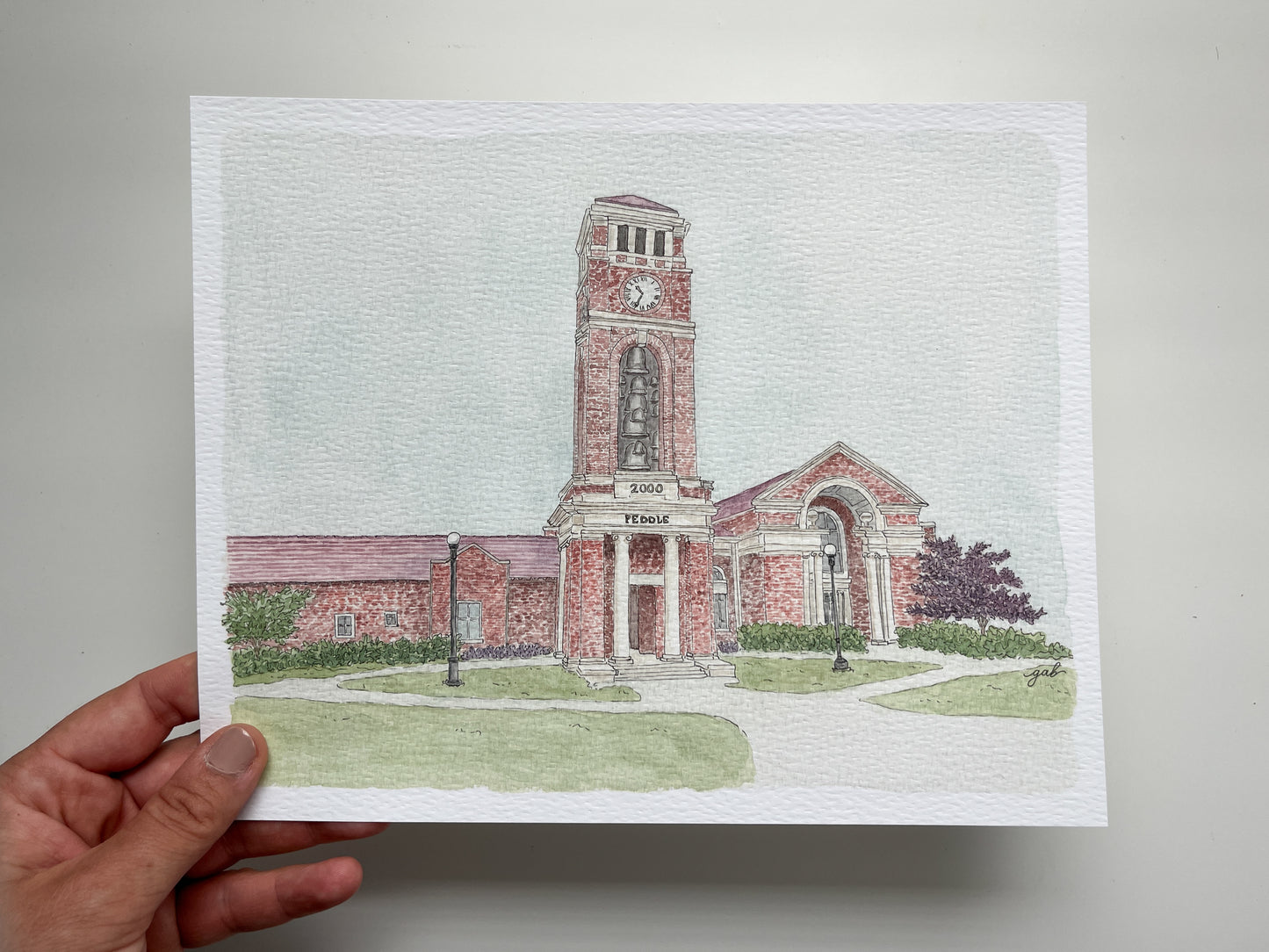 Paris-Yates Chapel Oxford Watercolor Print