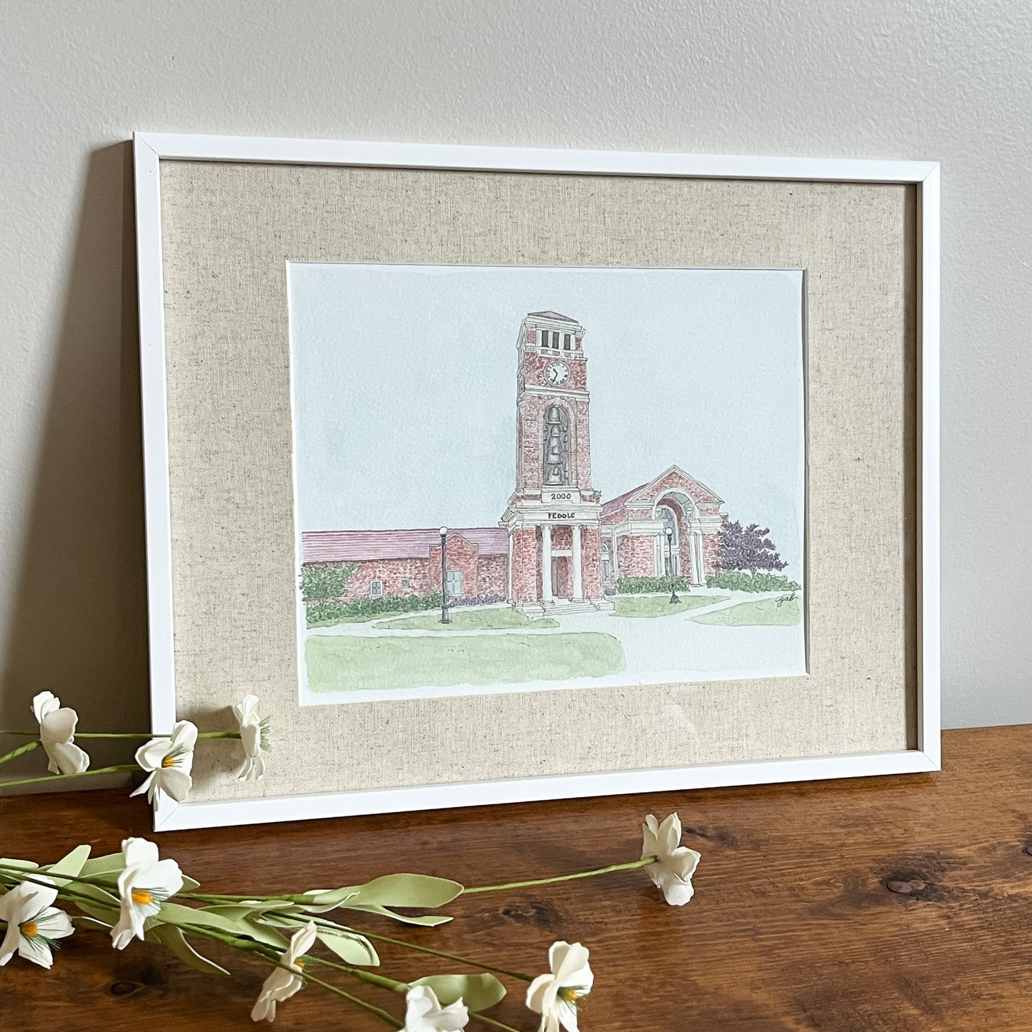 Paris-Yates Chapel Oxford Watercolor Print