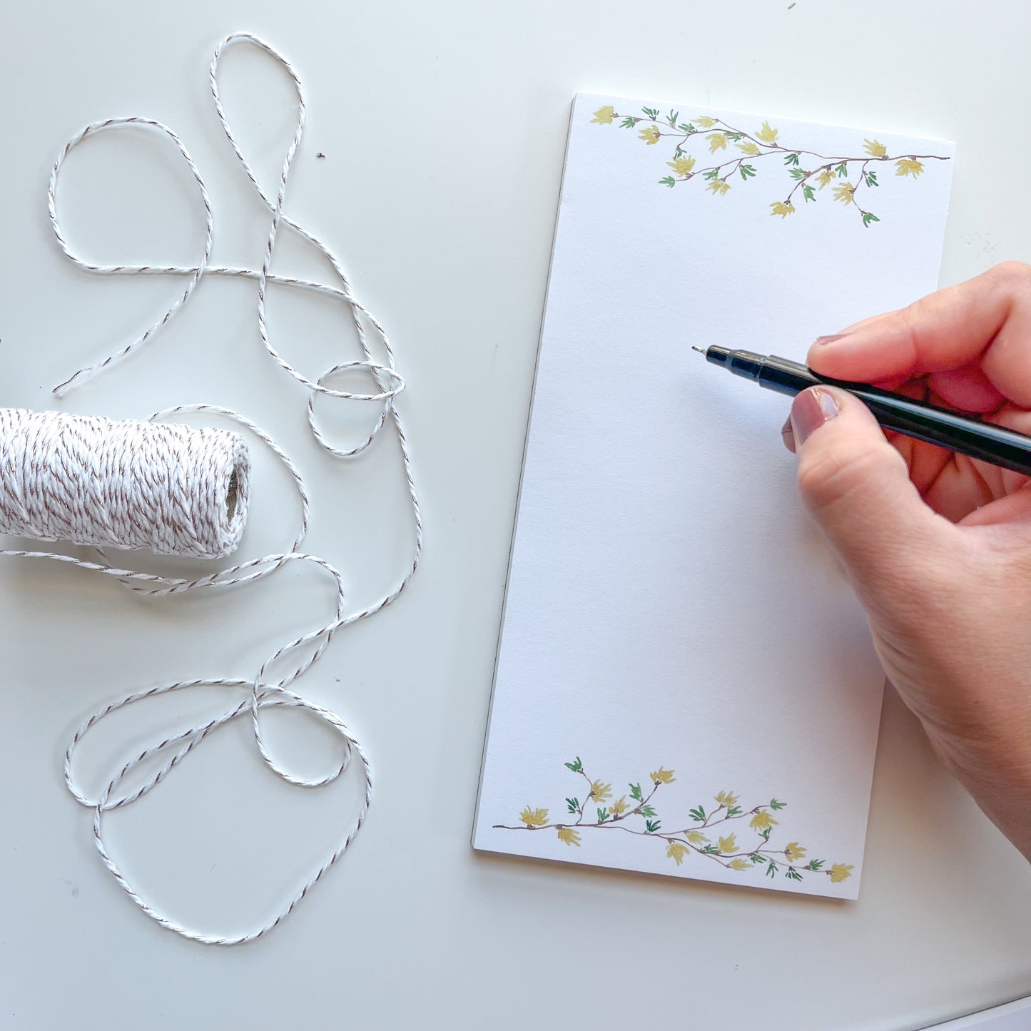 Forsythia Long Notepad
