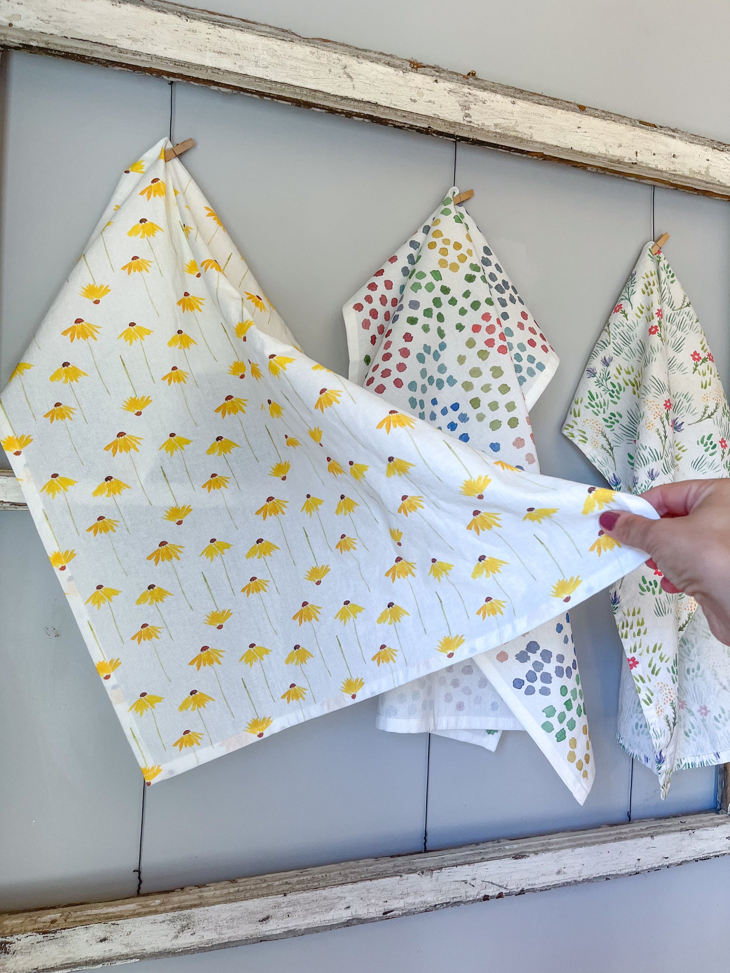 Black Eyed Susan Tea Towel