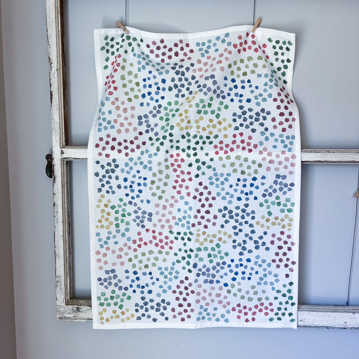 Watercolor Spots Tea Towel