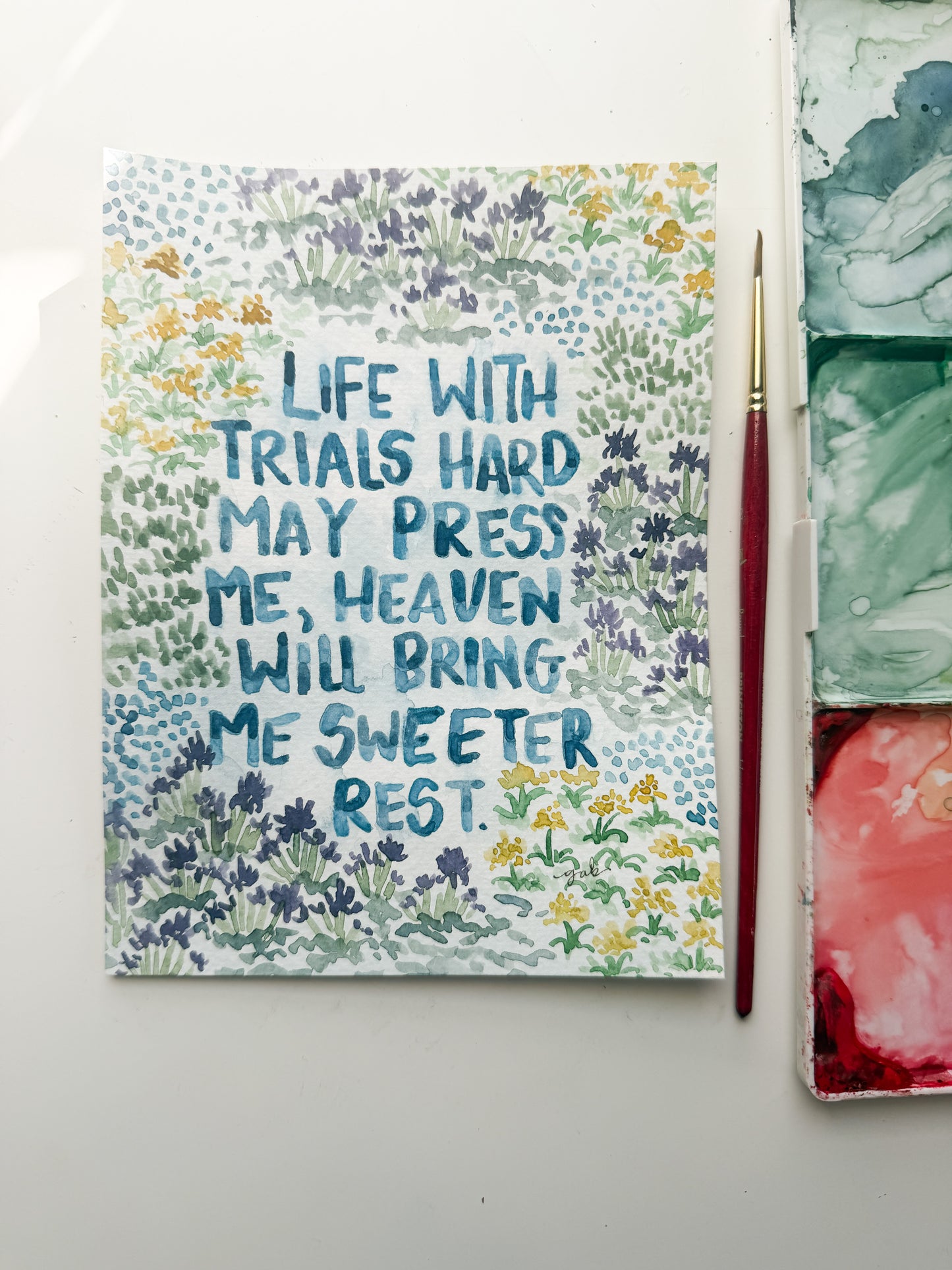 Sweeter Rest Original Watercolor Painting