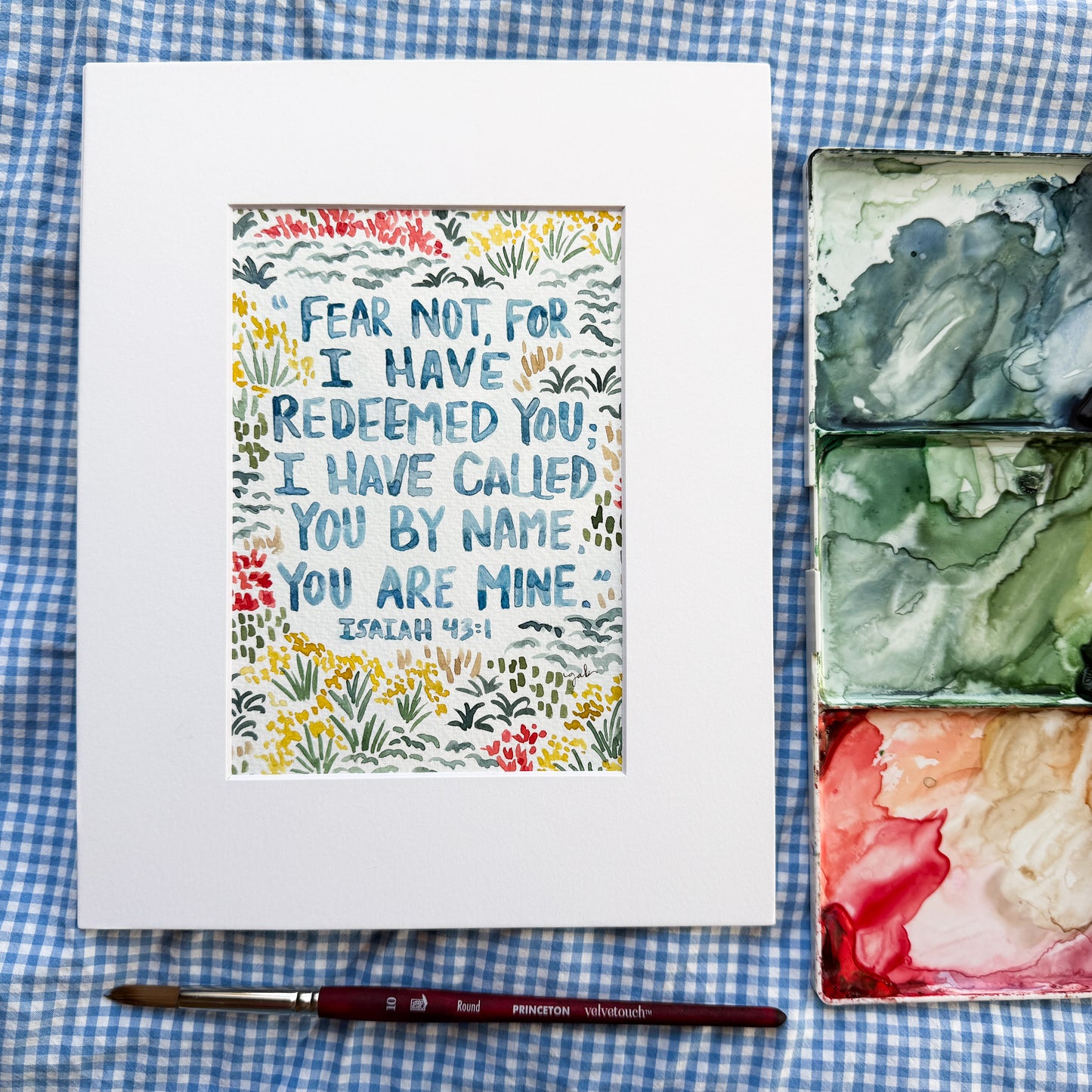 You Are Mine Original Watercolor Painting