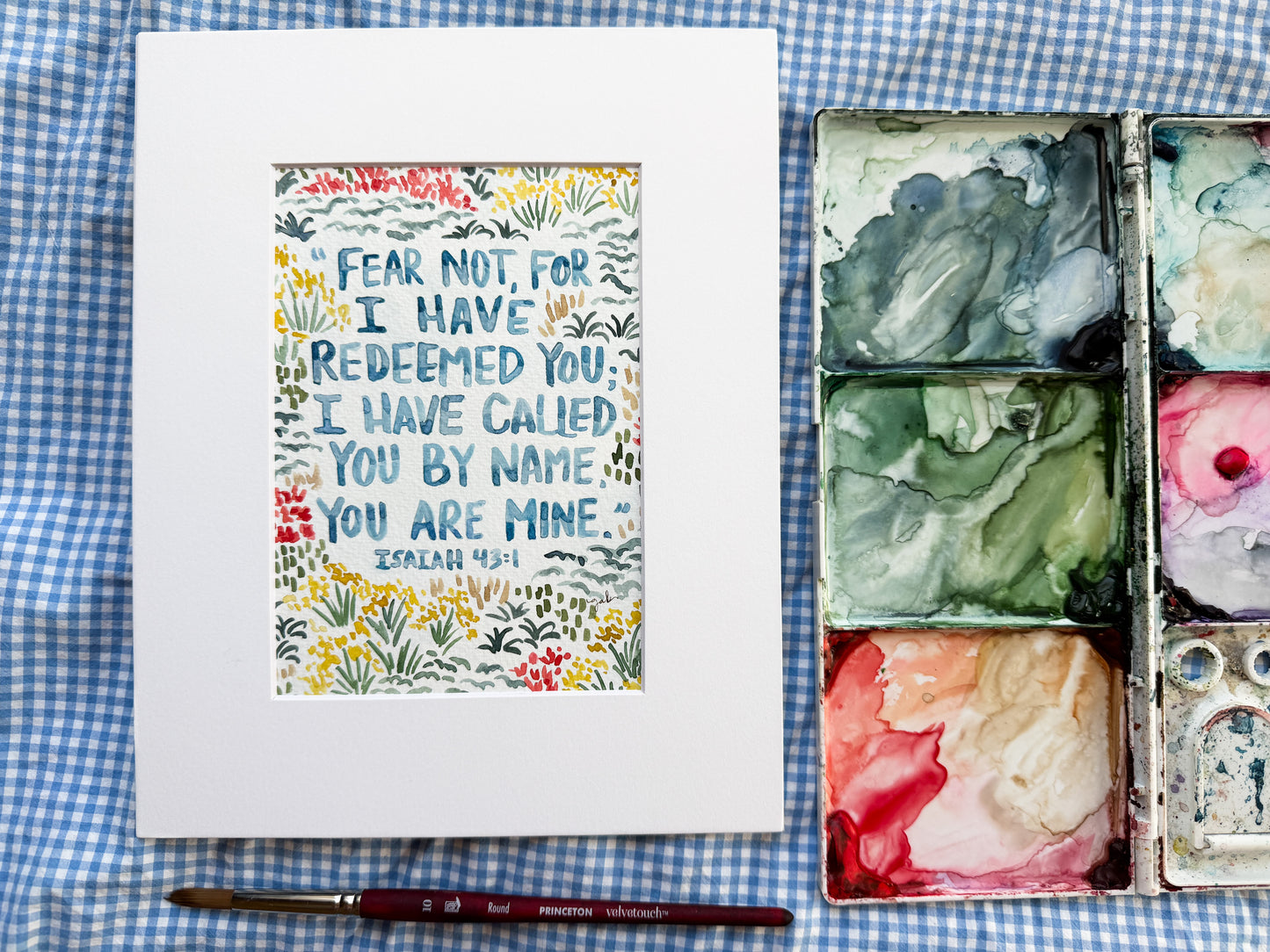 You Are Mine Original Watercolor Painting