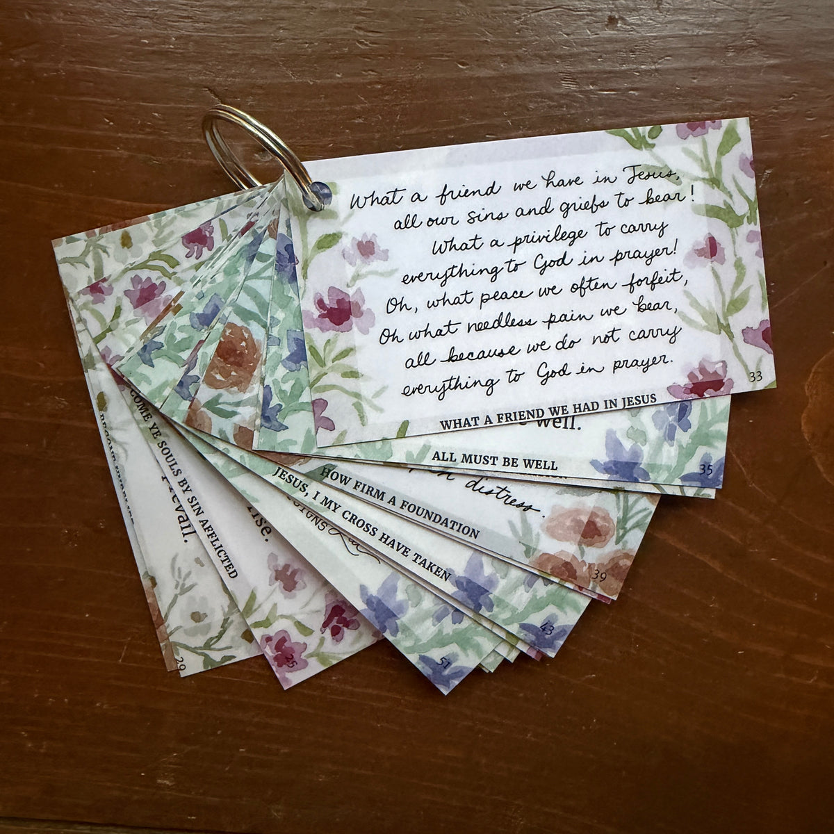 Hymns of Comfort Key Ring