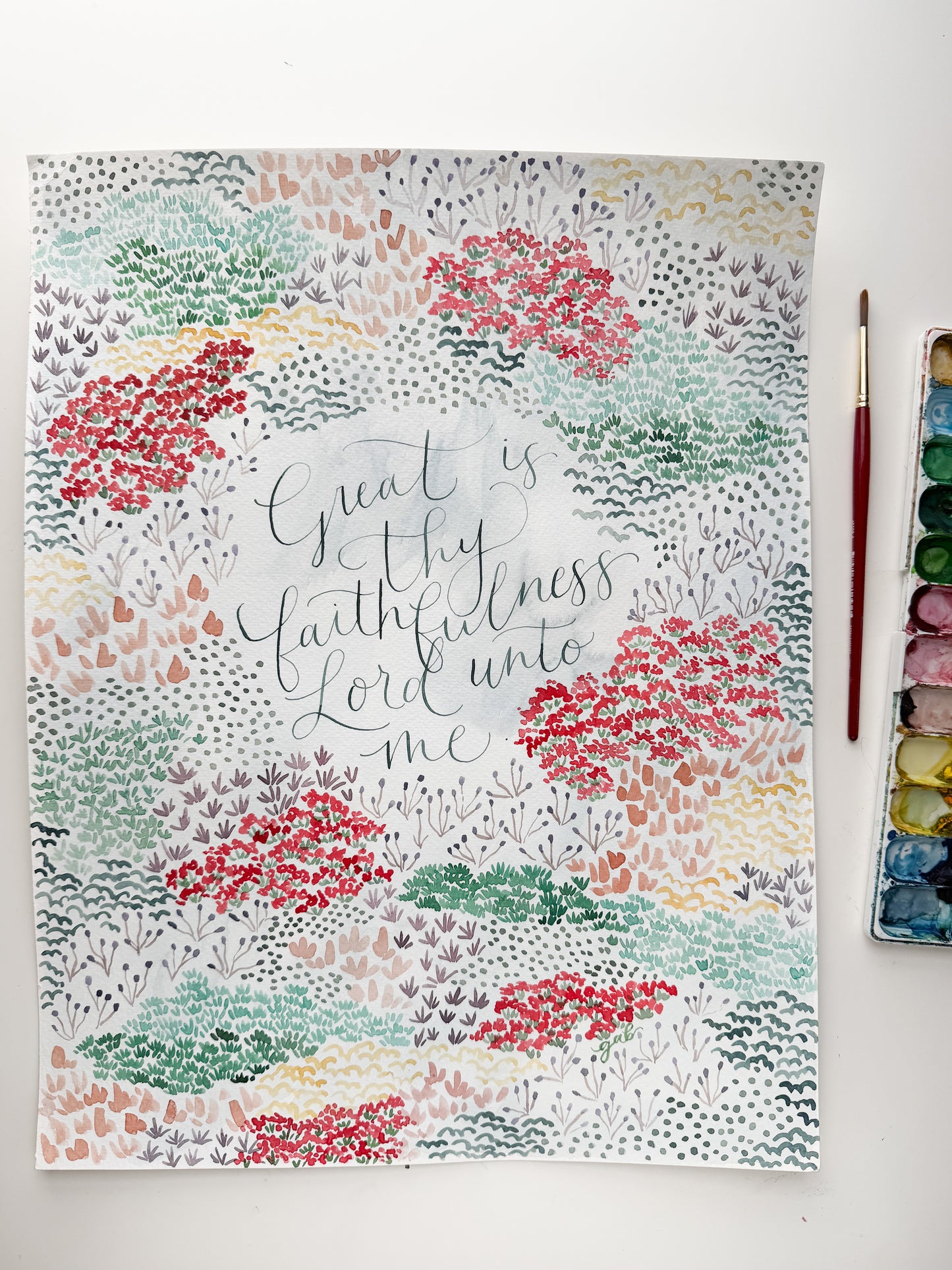 Great Is Thy Faithfulness 12x16 Original Painting