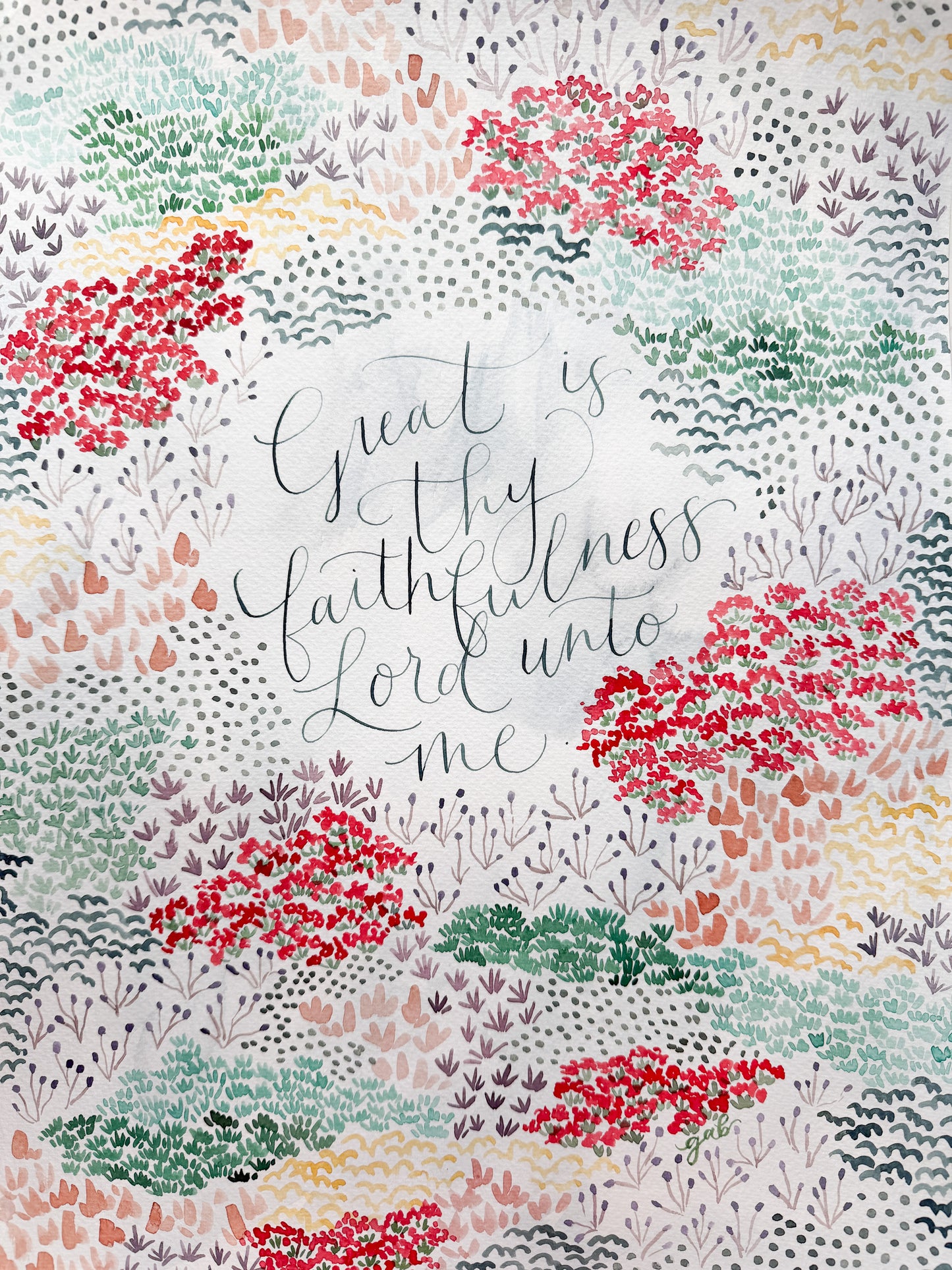 Great Is Thy Faithfulness 12x16 Original Painting