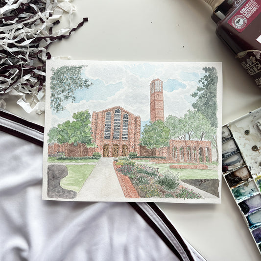 Chapel of Memories 8x10 Original Painting