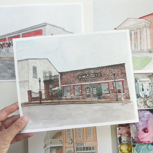 Proud Larry's Oxford MS Watercolor Print