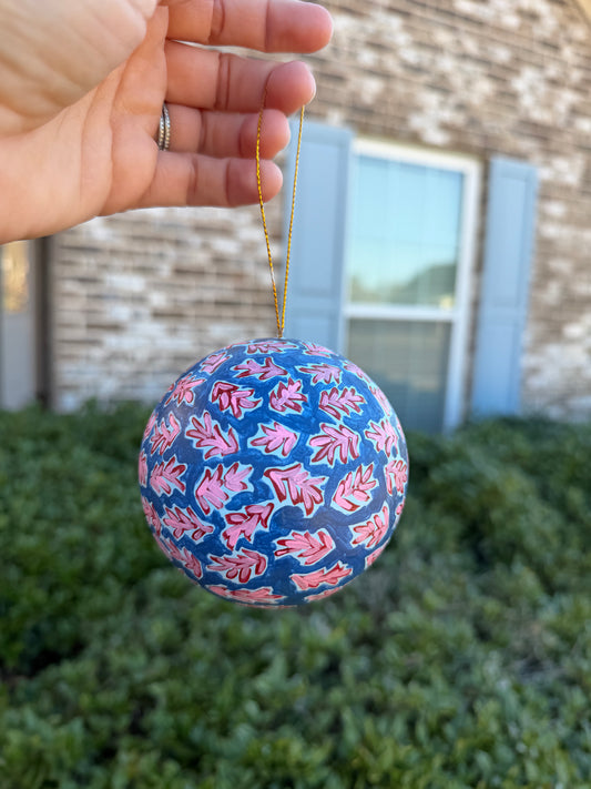Blue, Pink and Red Ball Ornament