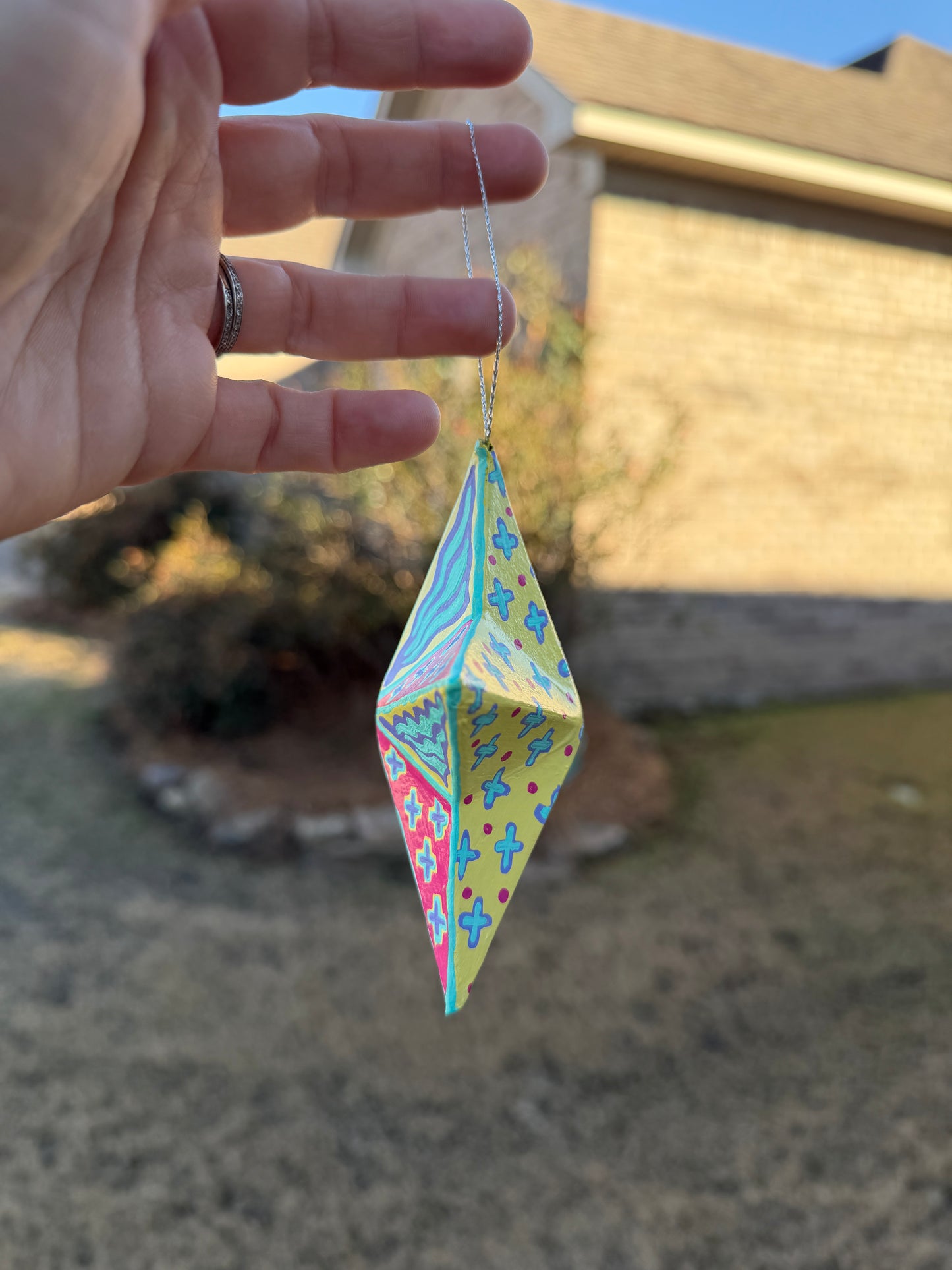 Bright Colored Star Ornament