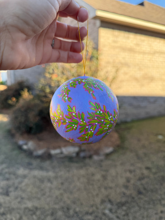 Purple, Hot Pink and Green Garland Ornament