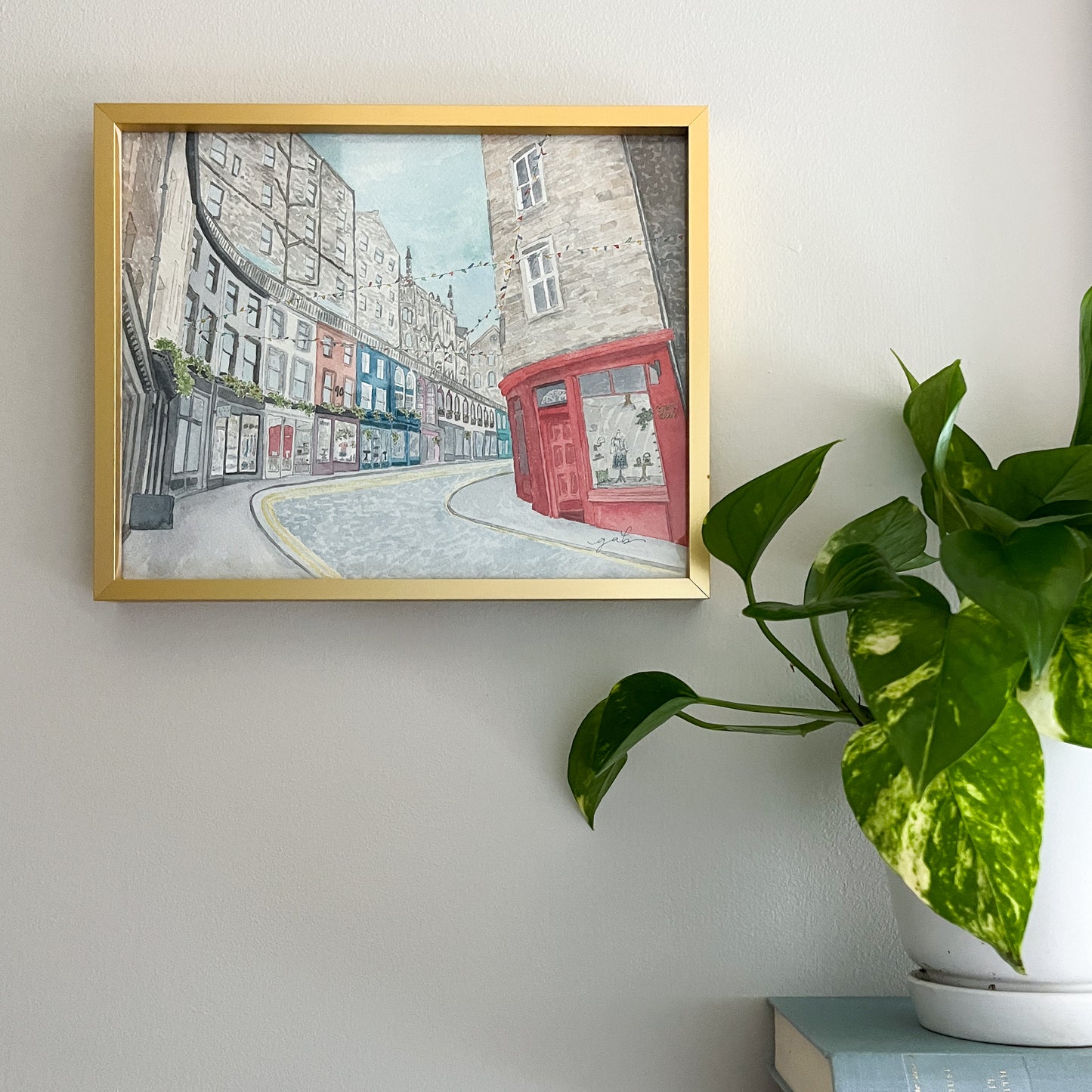 Victoria Street "West Bow" Edinburgh 8x10 Print