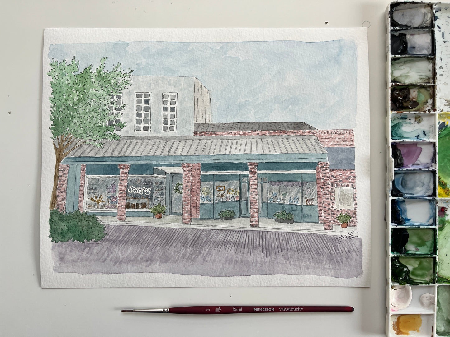 Watercolor Building/Business Painting Commission