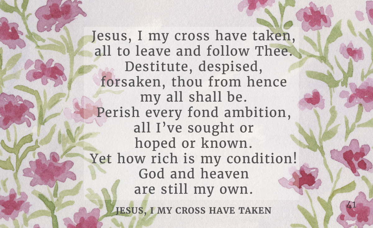 Hymns of Comfort Key Ring