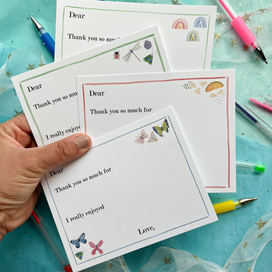 Kids Fill-In Thank You Notes