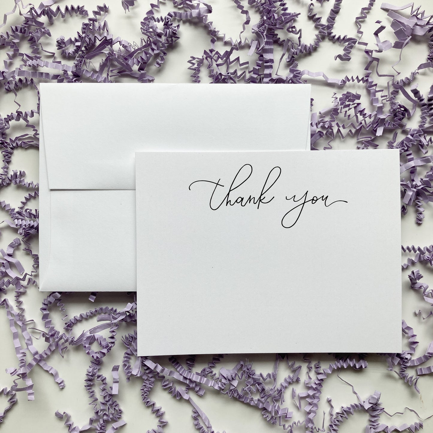 Simple Thank You Flat Note Cards