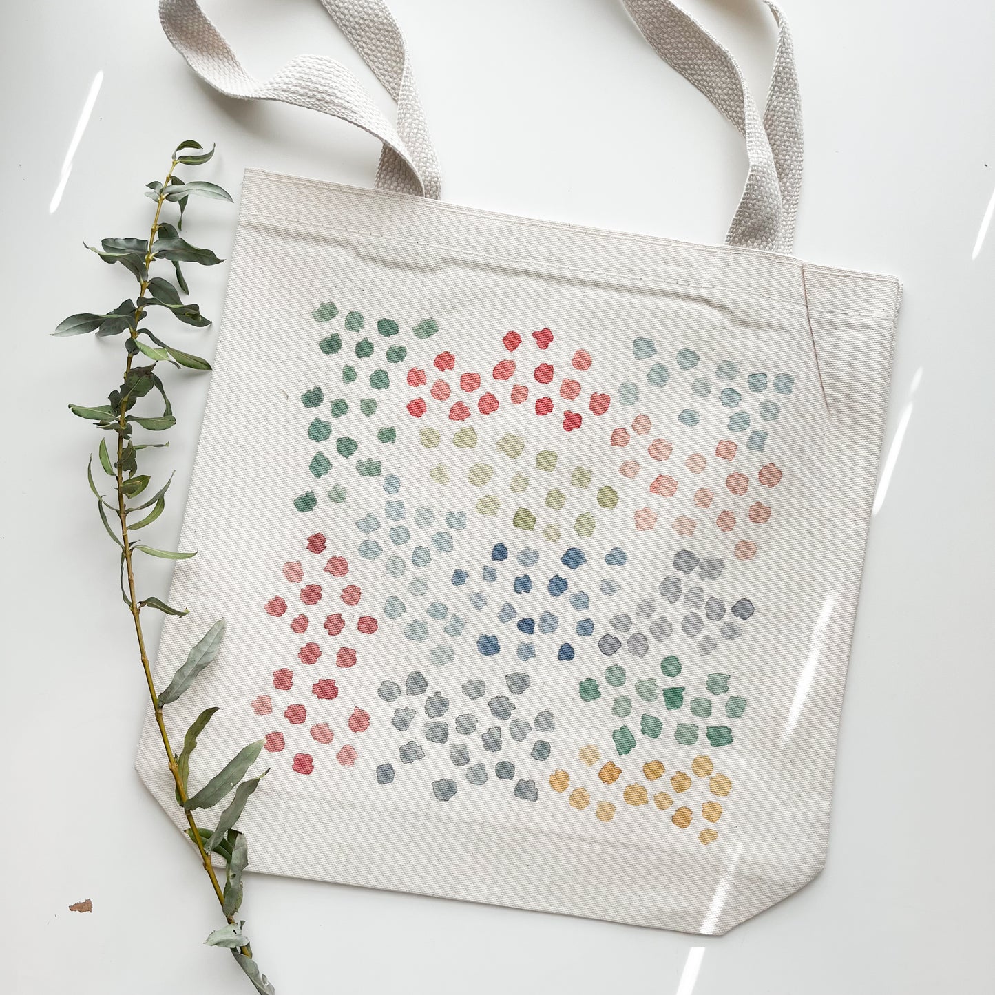 Watercolor Spots Tote Bag