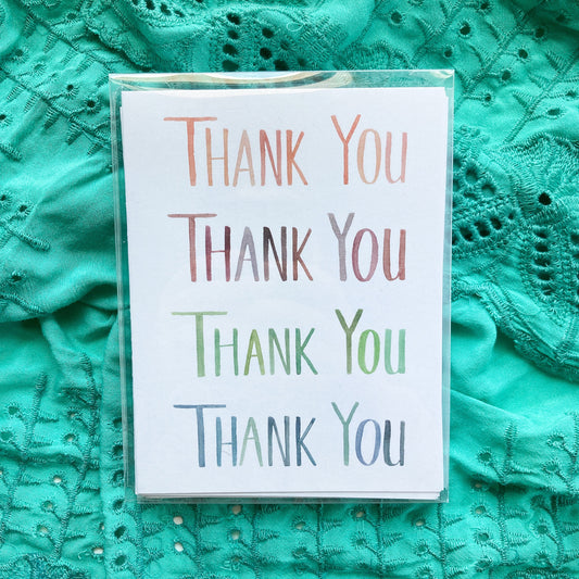 Thank You Thank You Note Cards