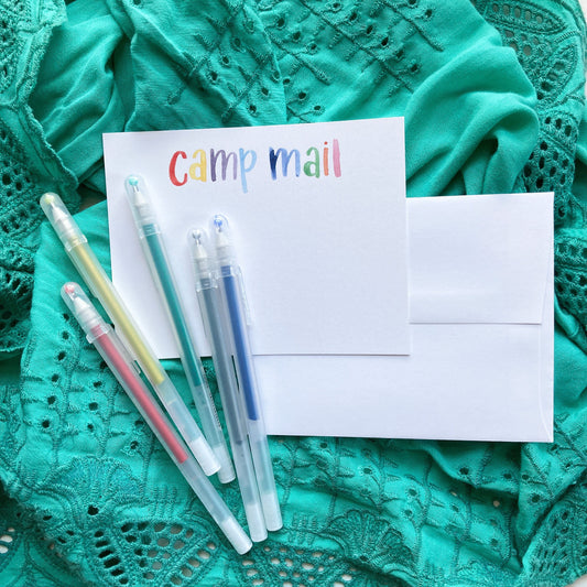 Camp Mail Flat Note Cards