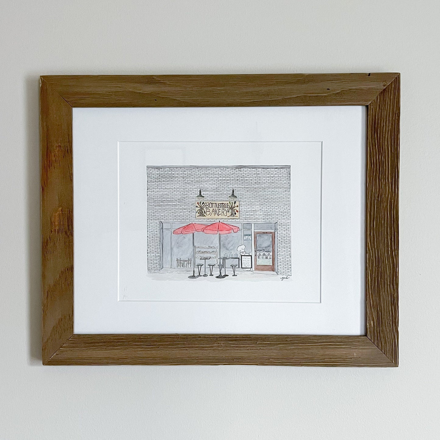 Bottletree Bakery Oxford Watercolor or Drawing Print