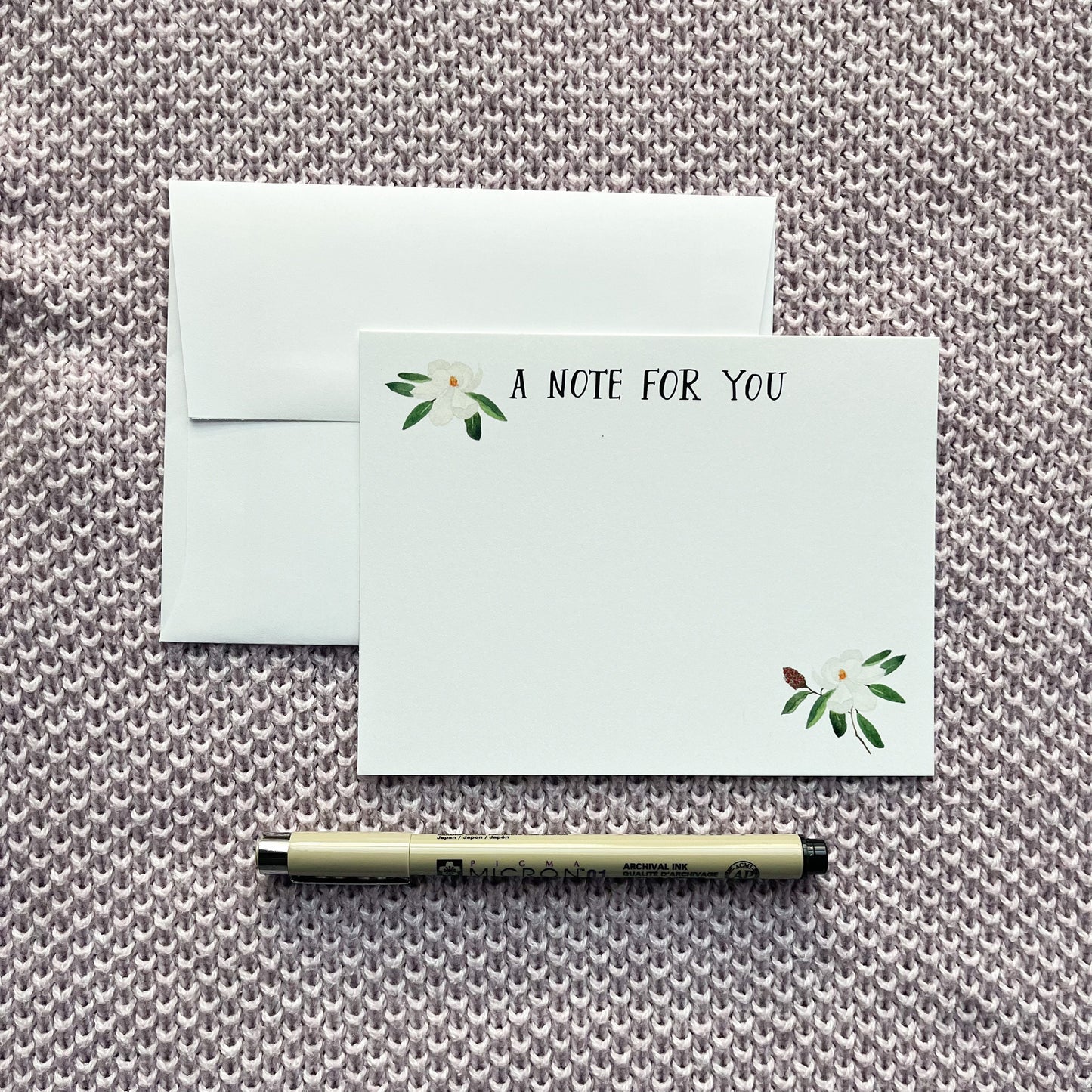 A Note For You Watercolor Flat Note Cards