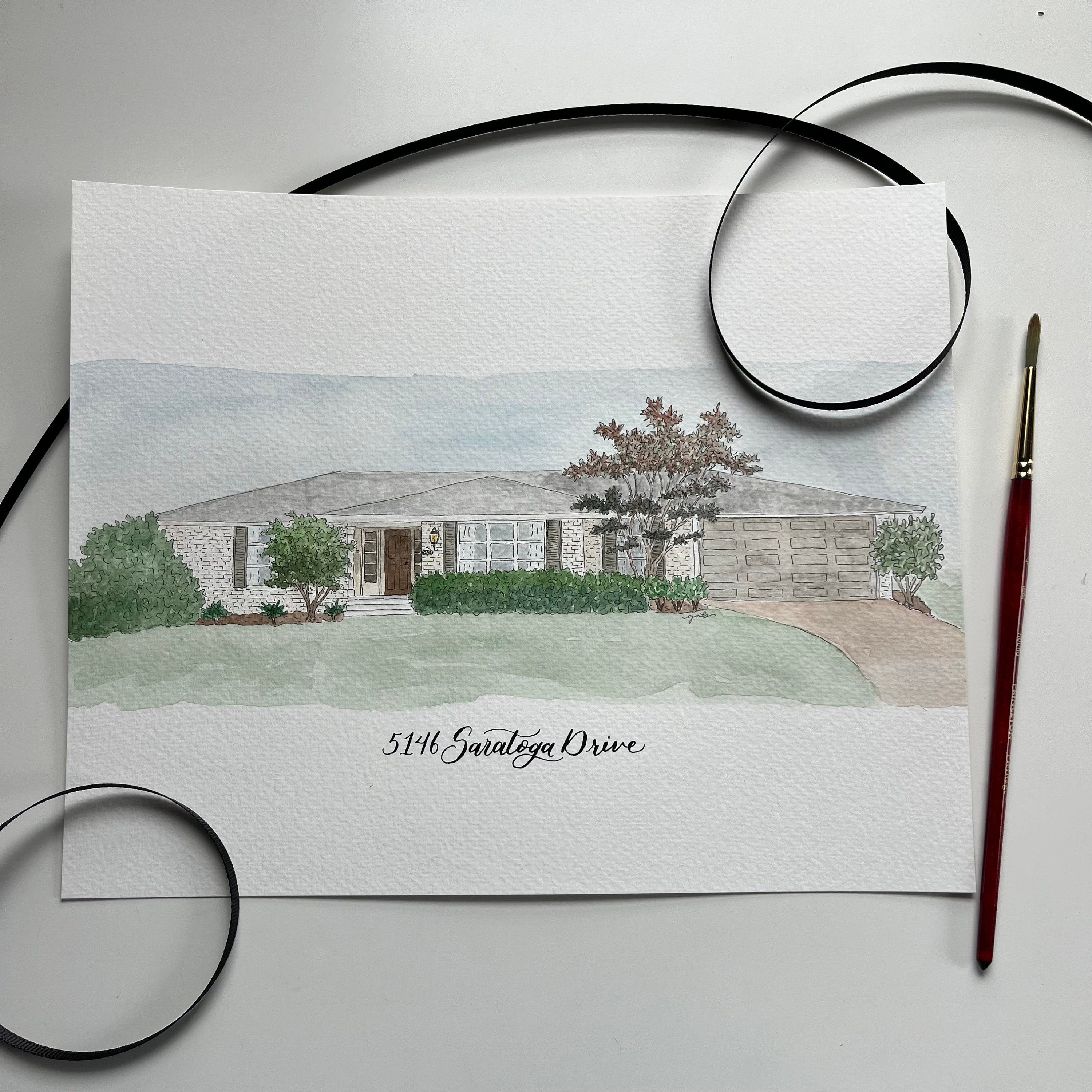 Christi Bunn Artwork – house drawing